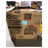 Commercial Electric 24 in. 2-Speed Heavy Duty Tilt Drum Fan    Customer Returns See Pictures