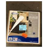 Suncast Elements End Table with Storage   Customer Returns See Pictures