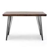 Noble House 48 in. Rectangular Natural Writing Desk with Solid Wood Material Customer Returns See Pictures