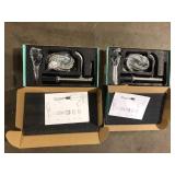 Lot of Single Handle Mid-Arc Bathroom Faucet with Deckplate and Pop-Up Drain in Brushed Nickel Customer Returns See Pictures