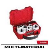 Lot of Milwaukee Hole Dozer General Purpose Bi-Metal Hole Saw Set (13-Piece)  Customer Returns See Pictures