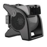 Lasko 11.2 in. 3 Speeds Blower Fan in Gray with Carry Handle, Circuit Breaker, Power Outlets, High Velocity Utility Pivoting  Customer Returns See Pictures