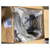 LACOO 18 in. Silver Metal Dining Chairs Stackable Indoor Outdoor Chair Patio Chicken Chair (Set of 4) Customer Returns See Pictures