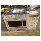 Vissani 1.7 cu. ft. 1000-Watt Over the Range Microwave in White Missing the Plate Inside Customer Returns See Pictures