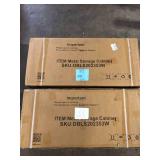 Lot of Metal Storage Cabinet, Steel Locking Storage Cabinet with 2 Doors and 4 Shelves for Garage, Office, Classroom Customer Returns See Pictures