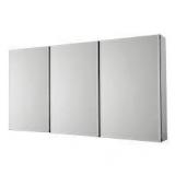 36 in. W x 31 in. H Rectangular Aluminum Medicine Cabinet with Mirror Customer Returns See Pictures
