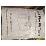 Yaheetech 43in Fire Pit Propane Fire Pit 50,000 BTU Rectangle Fire Pit Table with Glass Tabletop and Waterproof Cover, Gas Fire Table for Garden, Patio, Outdoor Customer Returns See Pictures