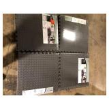 Lot of TrafficMaster Dark Gray 24 in. W x 24 in. L x 0.5 in. Thick Foam Exercise\Gym Flooring Tiles (6 Tiles\Case) (24 sq. ft.)  Customer Returns See Pictures
