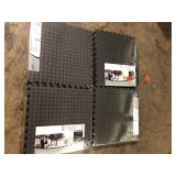 Lot of TrafficMaster Dark Gray 24 in. W x 24 in. L x 0.5 in. Thick Foam Exercise\Gym Flooring Tiles (6 Tiles\Case) (24 sq. ft.)  Customer Returns See Pictures