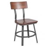 Carnegy Avenue Rustic Walnut Side Chair  Customer Returns See Pictures