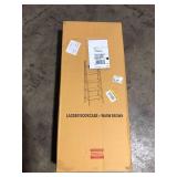 Casual Home 72 in. Warm Brown Wood 5-shelf Ladder Bookcase with Open Back Customer Returns See Pictures