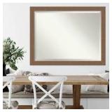 Amanti Art Alta Medium Brown 44.5 in. H x 34.5 in. W Framed Wall Mirror  Customer Returns See Pictures