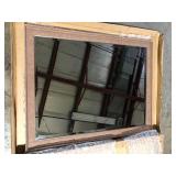 Amanti Art Alta Medium Brown 44.5 in. H x 34.5 in. W Framed Wall Mirror  Customer Returns See Pictures