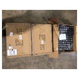 Lot of 22-1/2 in. W x 14 in. D Black Sloping Wire Shelf with 3 in. Lip (Pack of 6) by Econoco Customer Returns See Pictures