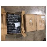 Lot of 22-1/2 in. W x 14 in. D Black Sloping Wire Shelf with 3 in. Lip (Pack of 6) by Econoco Customer Returns See Pictures