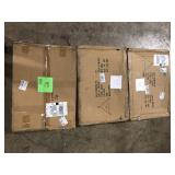 Lot of 22-1/2 in. W x 14 in. D Black Sloping Wire Shelf with 3 in. Lip (Pack of 6) by Econoco Customer Returns See Pictures