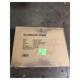 Astor Black Solid Wood Chair with Curved Back (Set of 2) by Glamour Home Customer Returns See Pictures