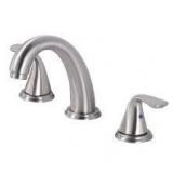 8 in. Widespread Bathroom Faucet 3-Holes Double-Handle Bathroom Faucet in Brushed Nickel  Customer Returns See Pictures
