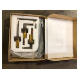 8 in. Widespread Bathroom Faucet 3-Holes Double-Handle Bathroom Faucet in Brushed Nickel  Customer Returns See Pictures