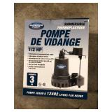 Superior Pump 1/2 HP Submersible Thermoplastic Sump Pump   Customer Returns See Pictures