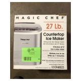 Magic Chef 27 lbs. Bullet Ice Countertop Ice Maker in Stainless Steel   Customer Returns See Pictures