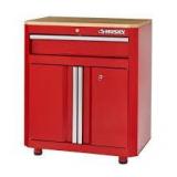 Husky Ready-to-Assemble 24-Gauge Steel 1-Drawer 2-Door Garage Base Cabinet in Red (28 in. W x 32.8 in. H x 18.3 in. D)    Customer Returns See Pictures