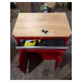 Husky Ready-to-Assemble 24-Gauge Steel 1-Drawer 2-Door Garage Base Cabinet in Red (28 in. W x 32.8 in. H x 18.3 in. D)    Customer Returns See Pictures