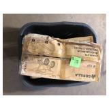 Lot of Gorilla 8 cu. ft. Dual-Wheel Wheelbarrow, Pro-Grade Poly Bucket, Steel Handles, Dual 16 in. Pneumatic Wheels, Easy-Dump Design Missing Pieces  Customer Returns See Pictures