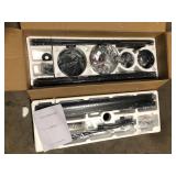 84 in. Indoor/Outdoor Industrial Matte Black 7-Blade Downrod Mount Ceiling Fan Customer Returns See Pictures Customer Returns See Pictures