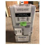 Vissani 5,000 BTU 115-Volt Portable Air Conditioner for 150 sq. ft. Rooms with Dehumidifier and Remote in White Missing Pieces Customer Returns See Pictures