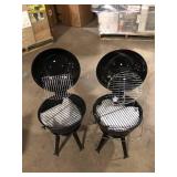 Lot of 14 in. Portable Charcoal Grill in Red  Customer Returns See Pictures