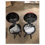 Lot of 14 in. Portable Charcoal Grill in Red  Customer Returns See Pictures