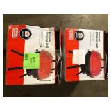 Lot of 14 in. Portable Charcoal Grill in Red  Customer Returns See Pictures