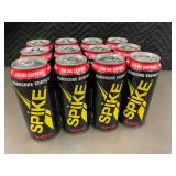 CT 4 - Lot of 12 Spike Hardcore Energy Drink 16oz Cans