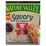 ME 4 - Nature Valley Savory Nut Crunch Smoky BBQ Bars - 4 Boxes