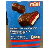 HI 1 - Bubu Lubu Mini Marshmallow and Strawberry Gummy with Chocolate Flavored Coating - 50 Pack
