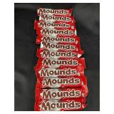 Lot of 12 Mounds Dark Chocolate & Coconut Candy Bars