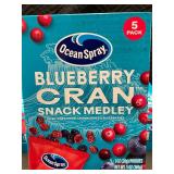 E4 - Ocean Spray Blueberry Cran Snack Medley - 5 Pack