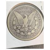 1890-CC US MORGAN SILVER DOLLAR VG