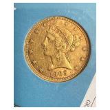 1905 US $5 GOLD LIBERTY