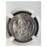 2020 AMERICAN SAMOA PARK QUARTER NGC MS68