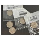 GROUP OF 5 US BUFFALO NICKELS