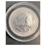 1893 US COLOMBIAN EXPO HALF DOLLAR IN AIRTITE