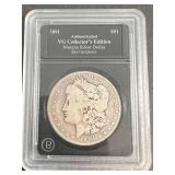 1891-O US MORGAN SILVER DOLLAR SLABBED