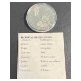 2000 $5 STATUE OF LIBERTY REPUBLIC OF LIBERIA IN AIRTITE