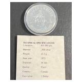 1975 CALGARY SILVER DOLLAR IN AIRTITE