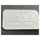1 TROY OZ .999 FINE SILVER APMEX BAR