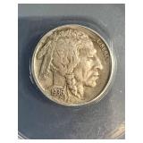 1936-D US BUFFALO NICKEL ANACS EF40