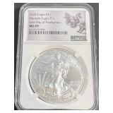 2021 AMERICAN SILVER EAGLE NGC MS69