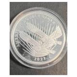 ½ TROY OZ .999 FINE SILVER DOUBLE EAGLE ROUND IN AIRTITE